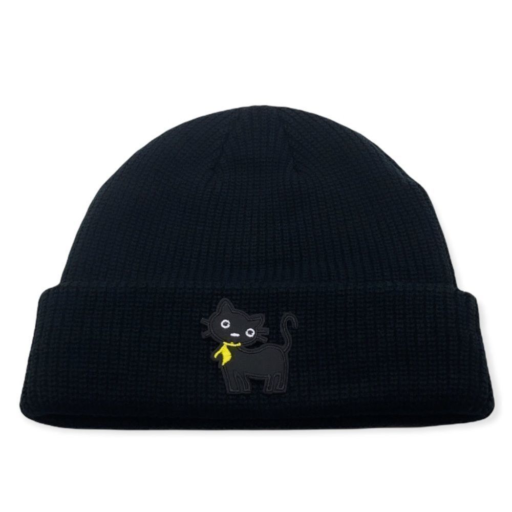 NWT Wool + Pepper Co. Black Cat Beanie Hat